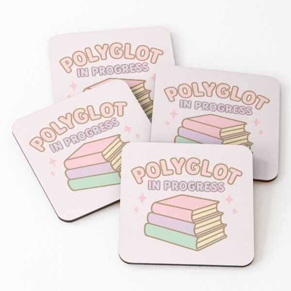 Item preview, Polyglot in Progress – Cute Pastel Language Learning Design designed and sold by wwshd.