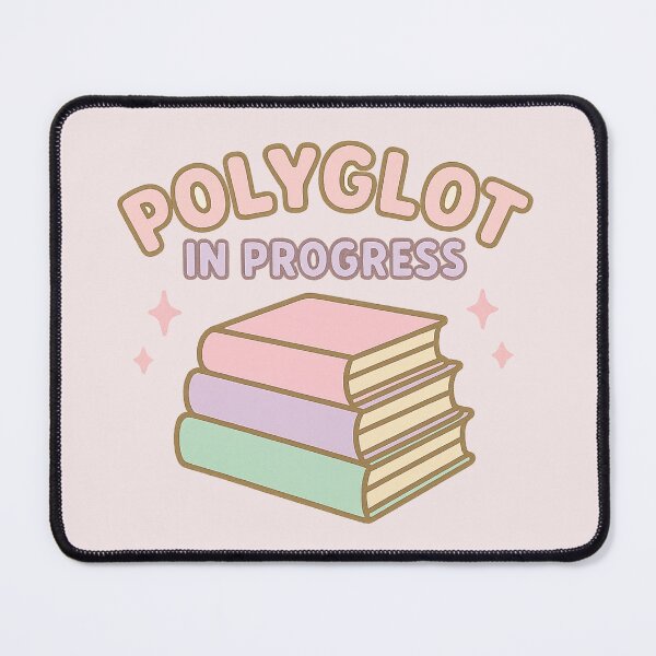 Item preview, Polyglot in Progress – Cute Pastel Language Learning Design designed and sold by wwshd.