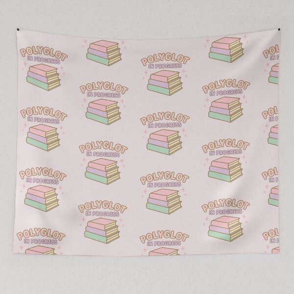 Item preview, Polyglot in Progress – Cute Pastel Language Learning Design designed and sold by wwshd.