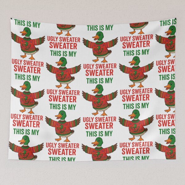 Item preview, This Is My Ugly Sweater Sweater Funny Duck designed and sold by TeeTimeTreasure.