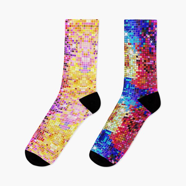Item preview, Vibrant Retro Mosaic Pattern with Faux Glitter Effect designed and sold by GoDesign1.