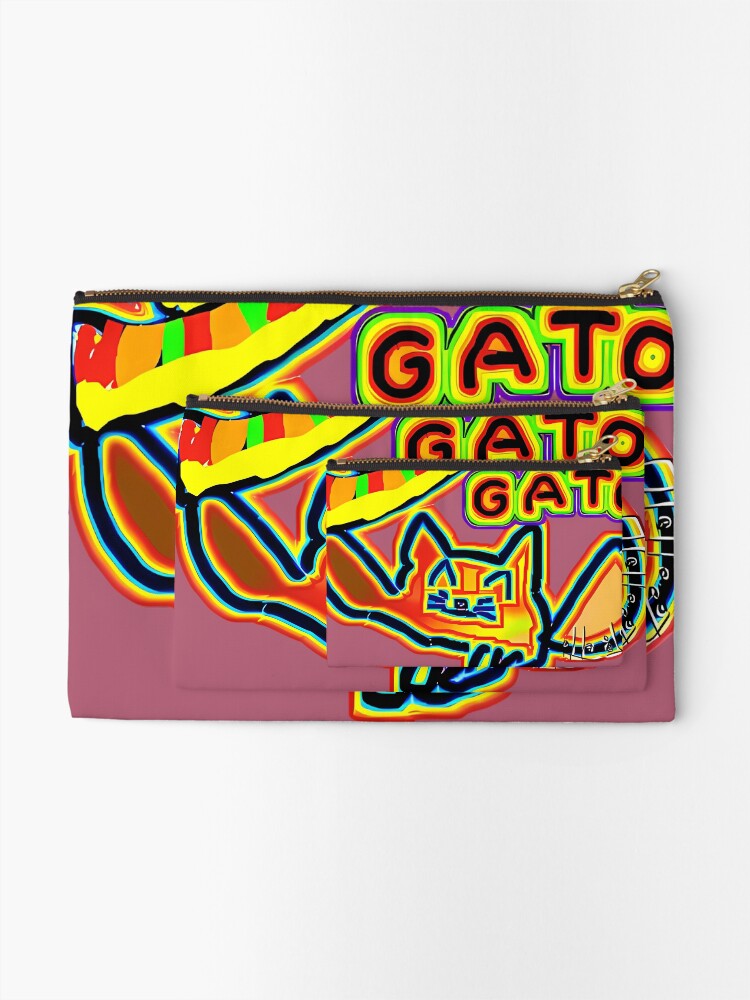 Thumbnail 2 of 4, Zipper Pouch, Ari Gatito designed and sold by Resdoploder.