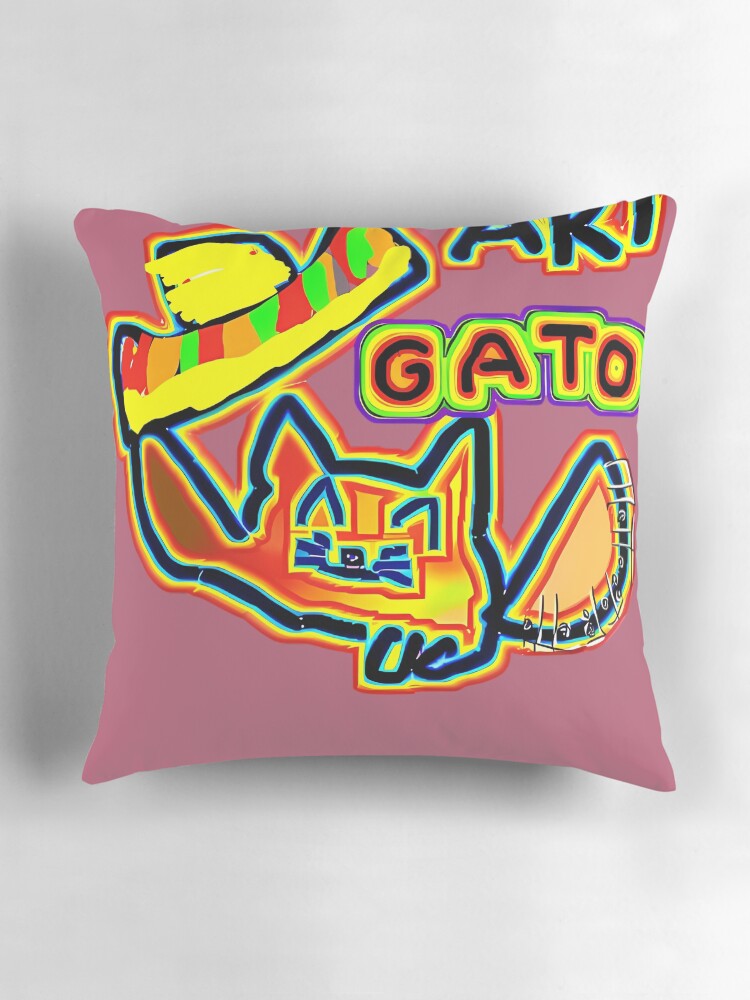Thumbnail 3 of 4, Pillow, Ari Gatito designed and sold by Resdoploder.