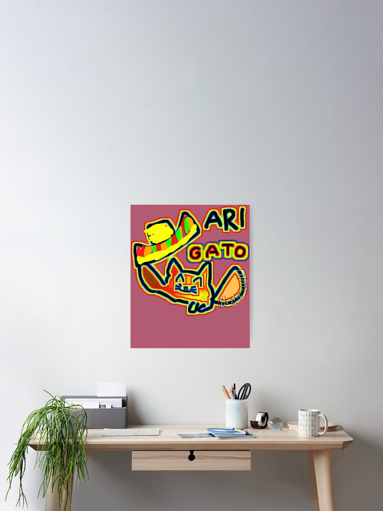 Thumbnail 2 of 3, Poster, Ari Gatito  designed and sold by Resdoploder.