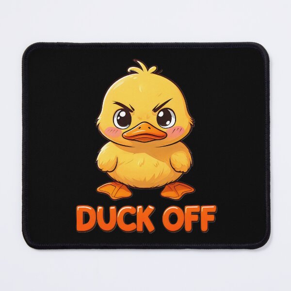Item preview, Funny Angry Duck Pun – “Duck Off” Cute Cartoon Design designed and sold by SidTastic .