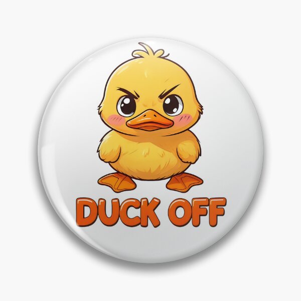 Item preview, Funny Angry Duck Pun – “Duck Off” Cute Cartoon Design designed and sold by SidTastic .