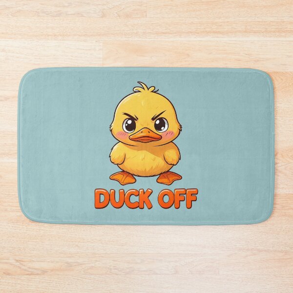 Item preview, Funny Angry Duck Pun – “Duck Off” Cute Cartoon Design designed and sold by SidTastic .