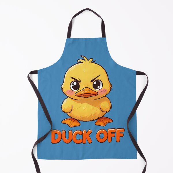 Item preview, Funny Angry Duck Pun – “Duck Off” Cute Cartoon Design designed and sold by SidTastic .