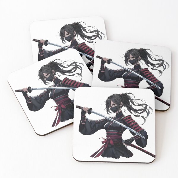 Item preview, Epic Anime Japanese Samurai Warrior – Female Katana Fighter Aesthetic Design designed and sold by Lag-Threads.