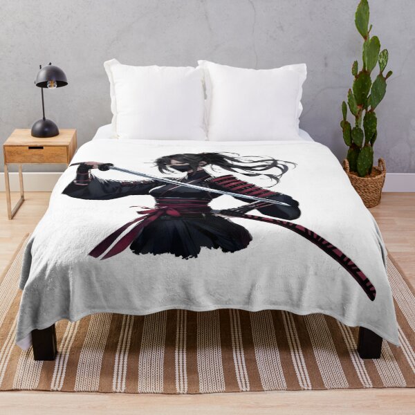 Item preview, Epic Anime Japanese Samurai Warrior – Female Katana Fighter Aesthetic Design designed and sold by Lag-Threads.