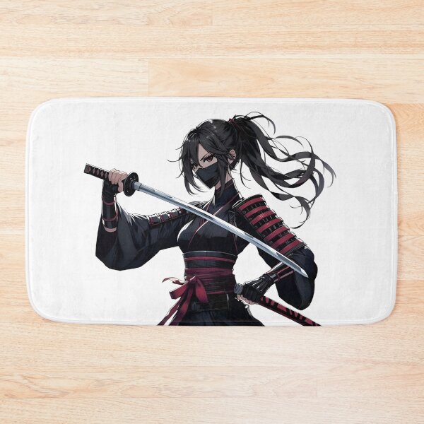 Item preview, Epic Anime Japanese Samurai Warrior – Female Katana Fighter Aesthetic Design designed and sold by Lag-Threads.