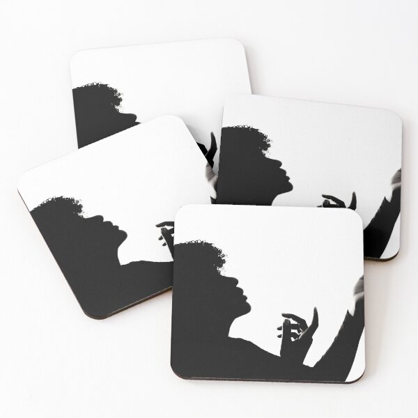 Item preview, Silhouette of a woman in black and white designed and sold by jmtphotomedia.