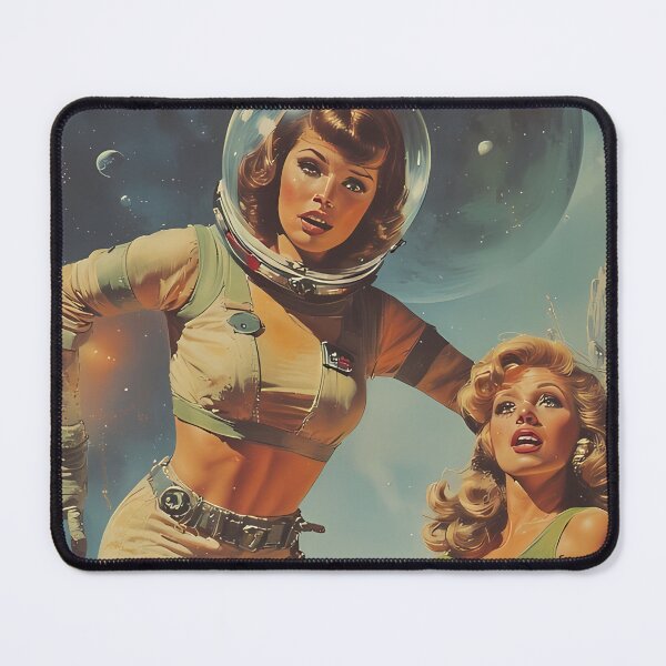 Item preview, The Cosmos Woman with the Space Dinosaurs from Planet Vintage designed and sold by she-devil-shirt.