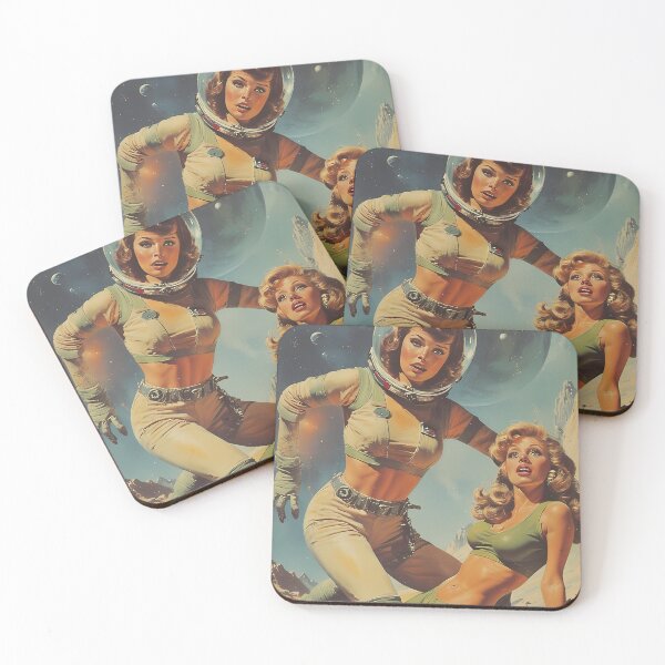 Item preview, The Cosmos Woman with the Space Dinosaurs from Planet Vintage designed and sold by she-devil-shirt.