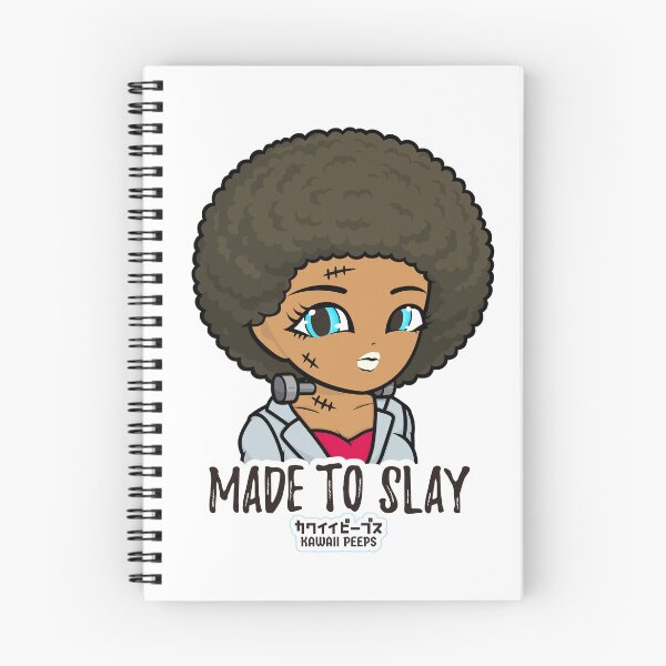 Item preview, Halloween Frankenstein Afro Design – Cute Monster Girl “Made to Slay” designed and sold by P-L-Sardines.