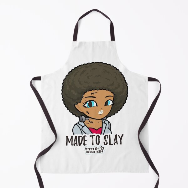 Item preview, Halloween Frankenstein Afro Design – Cute Monster Girl “Made to Slay” designed and sold by P-L-Sardines.