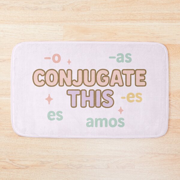 Item preview, Conjugate This – Playful Pastel Language Learning Design designed and sold by wwshd.