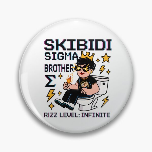 Item preview, Skibidi Sigma Brother Infinite Rizz Meme Art | King Energy Viral Digital Download designed and sold by AnnDesignStudio.