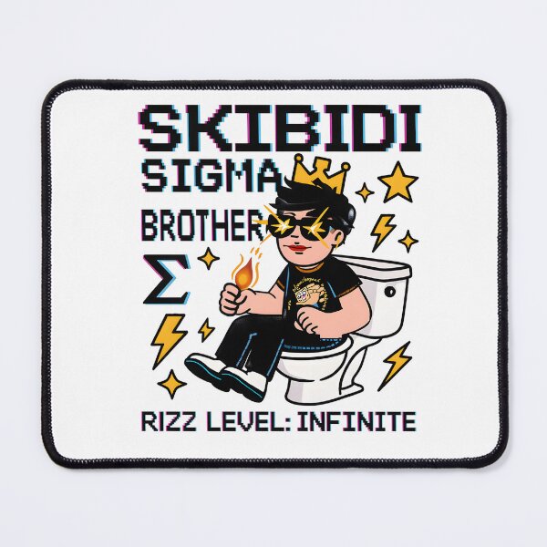 Item preview, Skibidi Sigma Brother Infinite Rizz Meme Art | King Energy Viral Digital Download designed and sold by AnnDesignStudio.