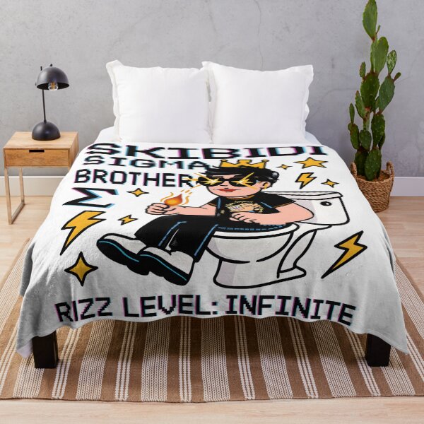 Item preview, Skibidi Sigma Brother Infinite Rizz Meme Art | King Energy Viral Digital Download designed and sold by AnnDesignStudio.