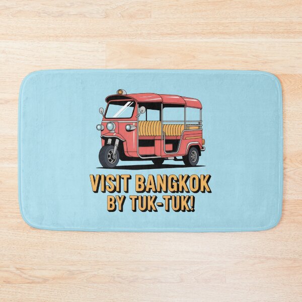 Item preview, Cartoon Thai Tuk-Tuk Promoting Bangkok Travel designed and sold by SplashTastic.