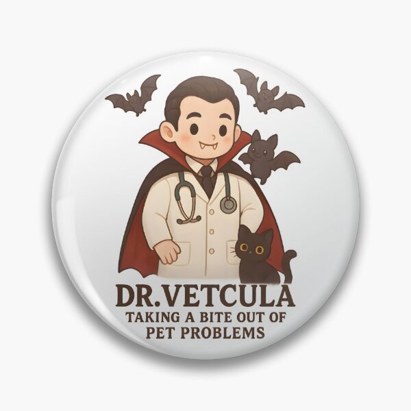 Item preview, Dr. VETcula – Taking a Bite Out of Pet Problems | Funny Vet Halloween Design designed and sold by Bettybee00.