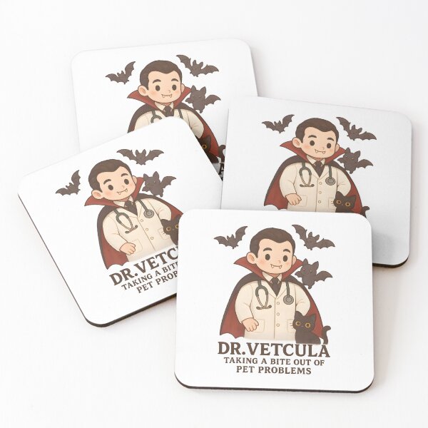Item preview, Dr. VETcula – Taking a Bite Out of Pet Problems | Funny Vet Halloween Design designed and sold by Bettybee00.