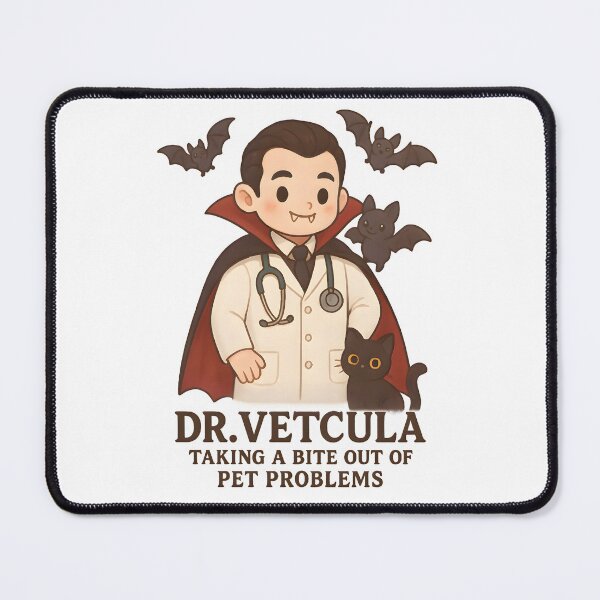 Item preview, Dr. VETcula – Taking a Bite Out of Pet Problems | Funny Vet Halloween Design designed and sold by Bettybee00.
