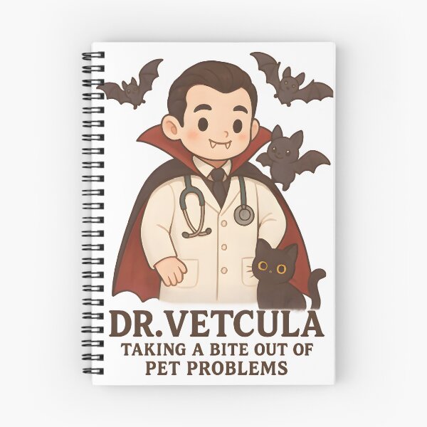 Item preview, Dr. VETcula – Taking a Bite Out of Pet Problems | Funny Vet Halloween Design designed and sold by Bettybee00.