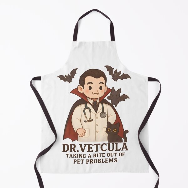 Item preview, Dr. VETcula – Taking a Bite Out of Pet Problems | Funny Vet Halloween Design designed and sold by Bettybee00.