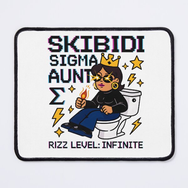 Item preview, Skibidi Sigma Aunt Infinite Rizz Meme Art | Queen Energy Viral Digital Download designed and sold by AnnDesignStudio.