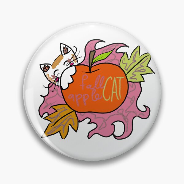 Artikelvorschau, Herbst-Apfelkatze – Süßer Herbstaufkleber entworfen und verkauft von creativesurface.