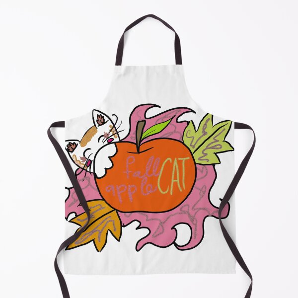 Artikelvorschau, Herbst-Apfelkatze – Süßer Herbstaufkleber entworfen und verkauft von creativesurface.