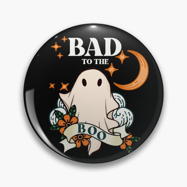 Item preview, Bad to the Boo - Retro Tattoo Inspired Cool Ghost Halloween Vibes designed and sold by SunandShade.