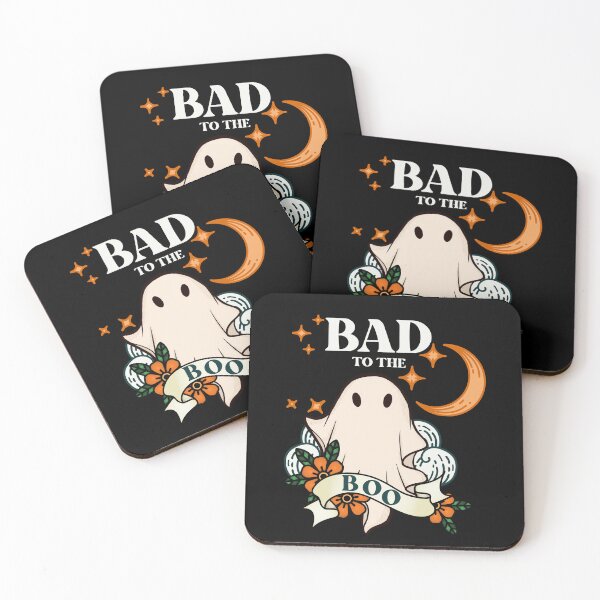Item preview, Bad to the Boo - Retro Tattoo Inspired Cool Ghost Halloween Vibes designed and sold by SunandShade.