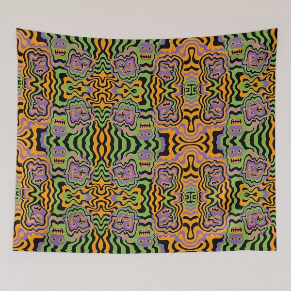 Item preview, Psychedelic Horror Faces designed and sold by SamartkitDesign.