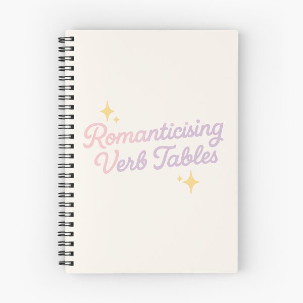 Item preview, Romanticising Verb Tables – Dreamy Pastel Language Learning Design designed and sold by wwshd.