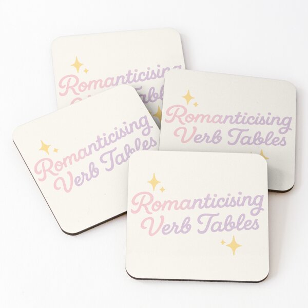 Item preview, Romanticising Verb Tables – Dreamy Pastel Language Learning Design designed and sold by wwshd.