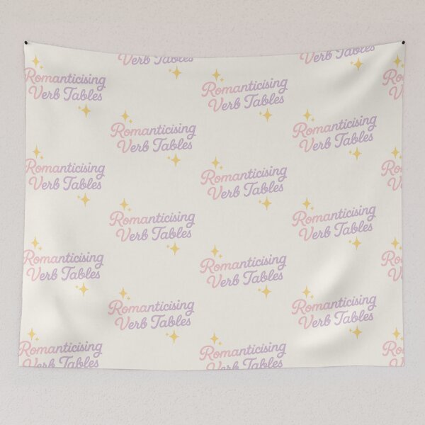 Item preview, Romanticising Verb Tables – Dreamy Pastel Language Learning Design designed and sold by wwshd.