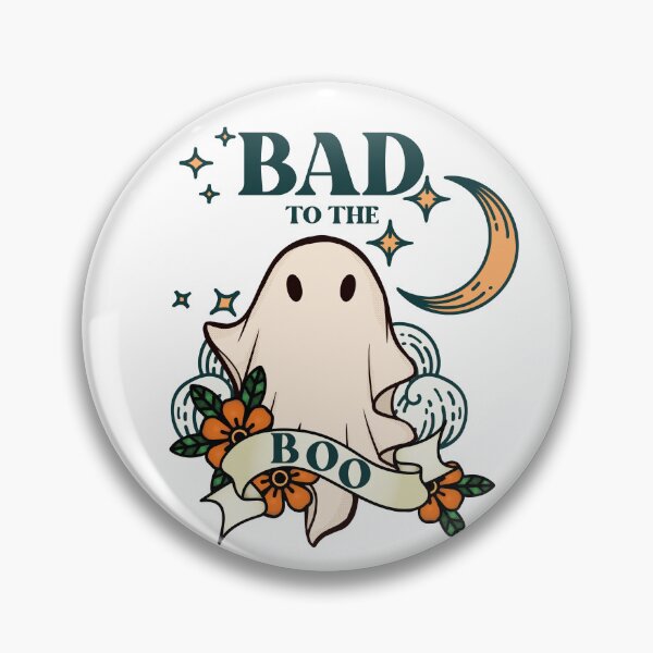 Item preview, Bad to the Boo - Retro Tattoo Inspired Cool Ghost Halloween Vibes designed and sold by SunandShade.