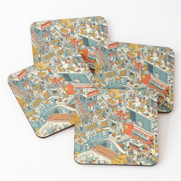 Item preview, Industrial Pop Illustration with Hidden Details designed and sold by mliotard.