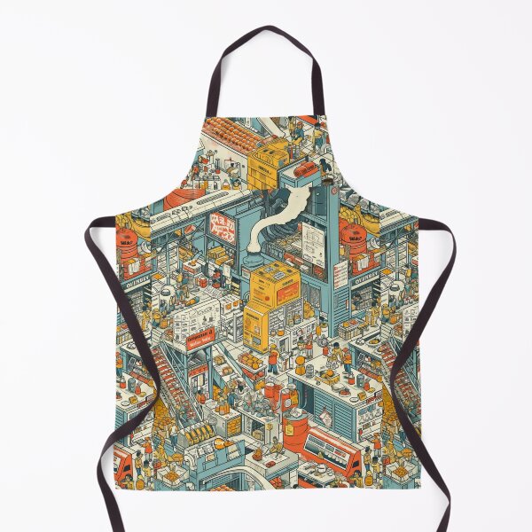 Item preview, Industrial Pop Illustration with Hidden Details designed and sold by mliotard.