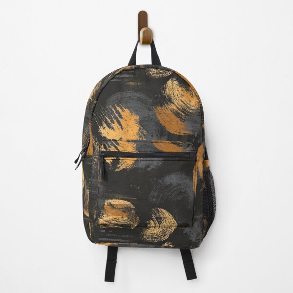 Item preview, Gold Brushstrokes Abstract Pattern designed and sold by HausKatz.
