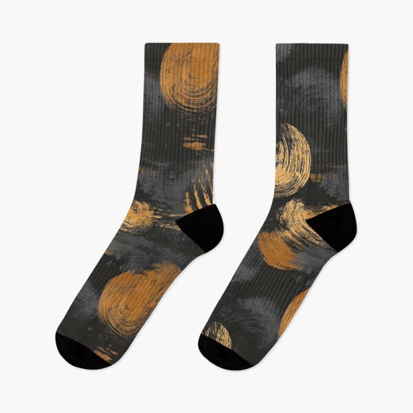 Item preview, Gold Brushstrokes Abstract Pattern designed and sold by HausKatz.