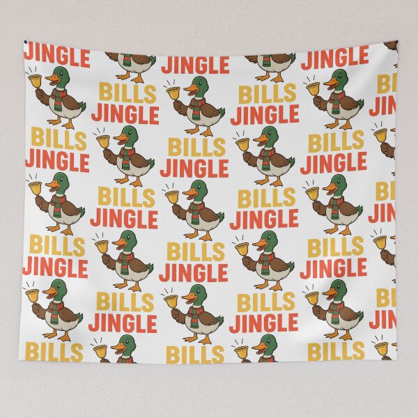 Item preview, Jingle Bills Funny Christmas Duck designed and sold by TeeTimeTreasure.
