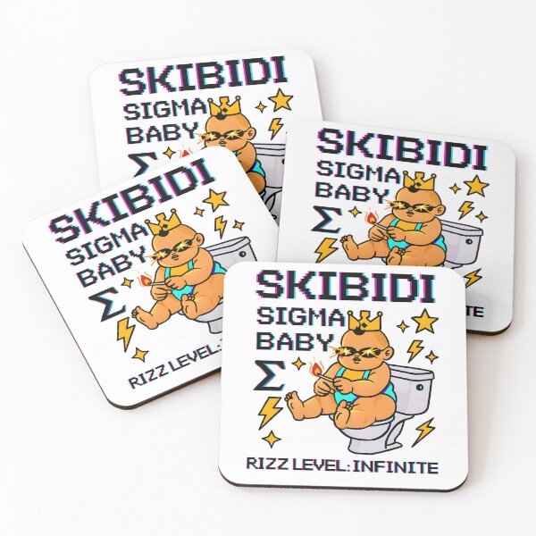 Item preview, Skibidi Sigma Baby Infinite Rizz Meme Art | Bold Crowned Viral Digital Download designed and sold by AnnDesignStudio.