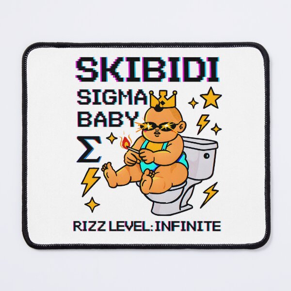 Item preview, Skibidi Sigma Baby Infinite Rizz Meme Art | Bold Crowned Viral Digital Download designed and sold by AnnDesignStudio.