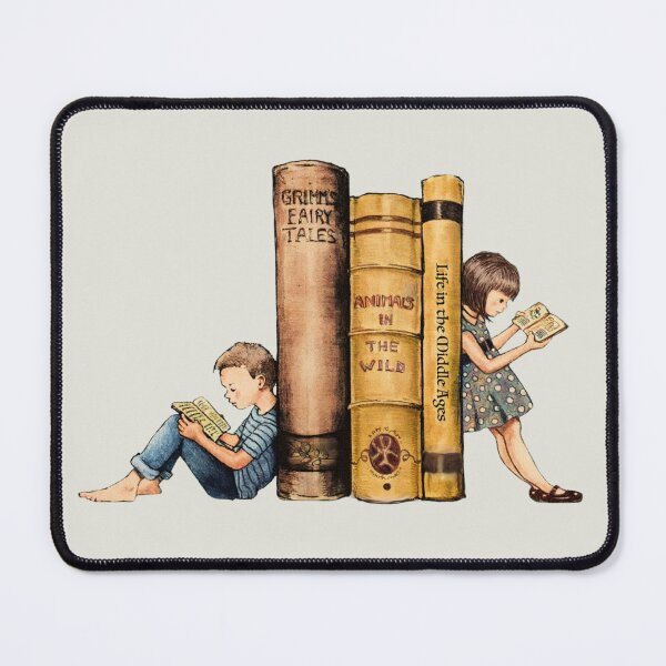 Item preview, Kids Reading BOOKS, Huge Books, Literacy, Fantasy Art designed and sold by JoyfulWhimsy.