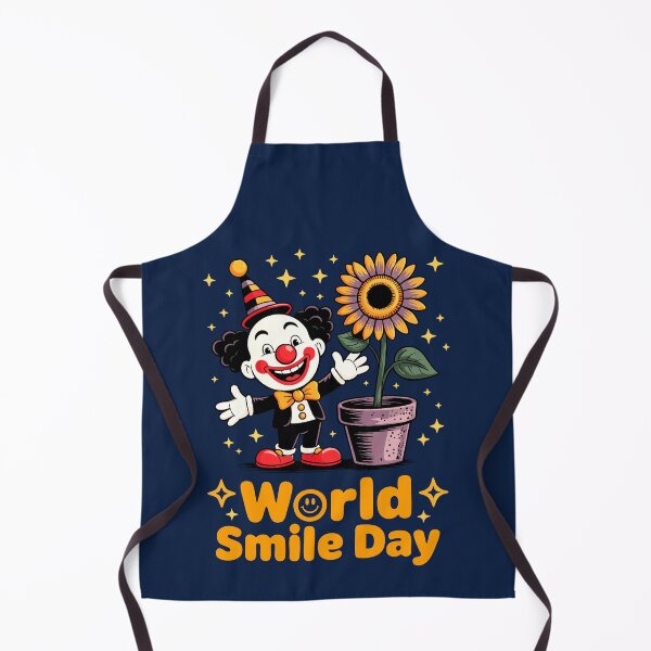 Item preview, World Smile Day Clown and Sunflower Illustration designed and sold by 89BLACK.