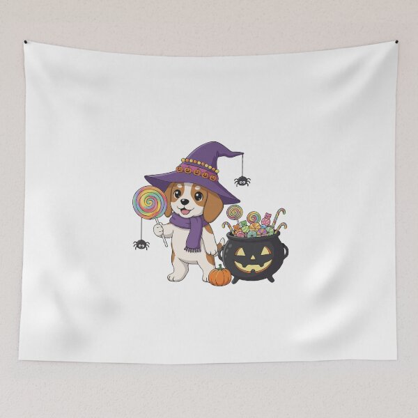Item preview, Magical Howl-oween Beagle| Cute Halloween Dog Art designed and sold by The Real Life Symphony.